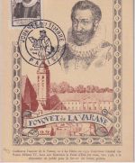 Frankreich - Tag der Briefmarke 1946 Sonderkarte/FDC ESST Paris 29.6.46