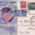 Frankreich - Tag der Briefmarke 1939 Sonderkarte SST Mulhouse -Wittenheim