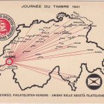 Schweiz - Tag der Briefmarke 1941 Sonderkarte SST Le Locle