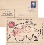 Schweiz - Tag der Briefmarke 1941 Sonderkarte SST Le Locle