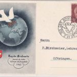 Schweiz - Tag der Briefmarke 1945 Sonderkarte SST Bern - Oftrigen 2.12.45
