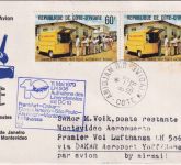 Elfenbeinküste - 2x60 Fr. Tag der Briefmarke 1979 LH-Erstflug Dakar/Montevideo