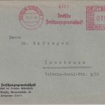 DR - Berlin-Steglitz 1940 12 Pfg. AFS "Deutsche Forschungsgemeinschaft" Brief