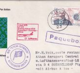Schweden - 1,30 Kr. Wingquist Kugellager LH-Erstflug Düsseldorf/Athen 1878