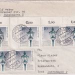 Berlin - 6x10 Pfg. Straßenlaterne Brief Burghausen - Isernhagen 1980