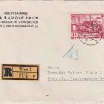 Österreich - 4 S. Umspannwerk Ortseinschreibebrief Wien 1962