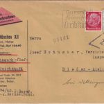 DR - München 6 1940 "Verwendet heimische Treibstoffe" Masch.werbestpl.