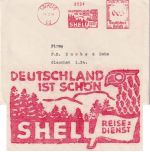 DR - Leipzig 61 1938 3 Pfg. AFS "Shell Reisedienst" Drucksachenbrief n. Glauchau
