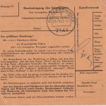 BRD - Stuttgart 1963 unfreie Paketkarte n Neckarweihingen Nachporto Selbstbucher