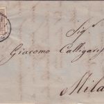 Österreich/L&V - 30 C. 1. Ausgabe Brief Zier-K1 Verona - Milano 1857
