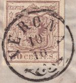 Österreich/L&V - 30 C. 1. Ausgabe Brief Zier-K1 Verona - Milano 1857