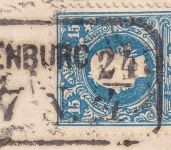 Österreich/Ungarn - 15 Kr. 2. Ausgabe Brief Ra2 Oedenburg 24/4 - Pest (1860)
