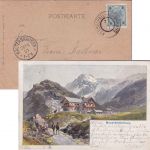 Österreich - Kesselfall-Alpenhaus 1901 K2 AK Moserbodenhaus n. Waltershausen