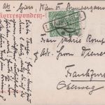 Österreich - L.B.Kahlenberg Postablage-Ra1 AK Kahlenberg n. FFM 1909