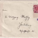 Österreich - 80 H. Adler Brief Wien - Heidelberg 9.12.20 - Devisenzensur