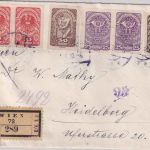 Österreich - 1 K. Adler u.a. Einschreibebrief Wien - Heidelberg 7.9.20 Zensur