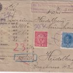 Österreich - 1 K. Wappen u.a. Wertbrief Wien Heidelberg 21.9.18 Devisenkontrolle