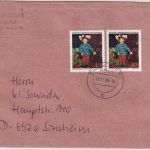 DDR - 2x40 Pfg. Kunstsammlung Dresden Brief >20g Dresden - Sinsheim 1989
