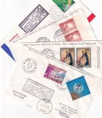 Dänemark/Monaco/Vatikan/Zypern - AUA Erstflug Budapest/Wien 4 Zuleitungen 1971