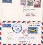 Österreich/UdSSR - AUA Erstflug Wien/Moskau + Moskau/Wien 2 Belege 1971
