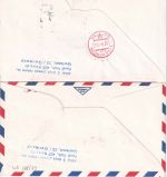 Österreich/UdSSR - AUA Erstflug Wien/Moskau + Moskau/Wien 2 Belege 1971