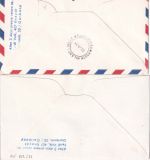 Österreich/Italien - AUA Erstflug Wien/Mailand + Mailand/Wien 2 Belege 1971