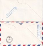 Österreich/Rumänien - AUA Erstflug Wien/Bukarest + Bukarest/Wien 2 Belege 1971