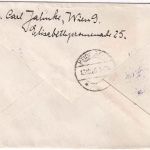 Österreich - 2x1 K. Adler Einschreibebrief Wien - Heidelberg 11.10.20