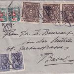 Österreich - 3x20 K. Frauenkopf u.a. Brief i.d. SCHWEIZ Wien 2.V.22 - Nachporto
