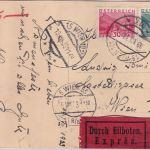 Österreich - 30+12g Landschaften/klein Ortseilkarte/Rohrpost Wien 19.8.33