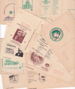 DDR - Esperanto 11 amtl. Ganzsachen m. versch. priv. Zudrucken + SST ex 1983/88