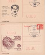 DDR - Esperanto 11 amtl. Ganzsachen m. versch. priv. Zudrucken + SST ex 1983/88