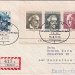 Berlin - Int. Rundfunkausstellung 1971 Sonder-R-Zettel Einschreibebrief + SST