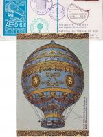 BRD - Friedrichshafen 1983 Ballonpostkarte Aero-83 Zuleitungspost LH-Erstflug