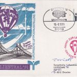 BRD - 60 Pfg. SWK Privatganzsache Lilienthal'91 SST Dresden 18.8.91 Ballonkarte