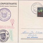 BRD - Ballonkarte Freiballon "Circus Knie-Stadt Rapperswil" Anselfingen 1965