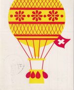 BRD - Ballonkarte Freiballon "Circus Knie-Stadt Rapperswil" Anselfingen 1965