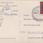 BRD - Ballonkarte Jungfernfahrt Freiballon "Bernina" Donaueschingen 1959