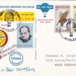 Neuseeland - 17. Kinderdorf-Ballonflug Sonderkarte Moera 1965 Hinweisstempel !