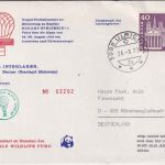 Schweiz - Ballonpost/WWF Ballon "Blue Jeans Zürich" Sonderkuvert Ulrichsen 1972