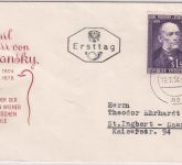 Österreich - 1,50 S. 150. Geb. Rokitansky Schmuck-FDC Graz 19.2.54