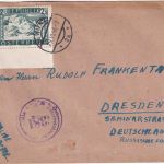 Österreich - 2 S. Landschaften Bogenecke Zensurbrief Wien - Dresden 1946