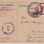 Österreich 35g Landschaften Zensurkarte SST Klagenfurt Wörthersee Sportfest 1947