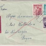 Österreich - 2+3 S + 30g Trachten Eilbrief Altaussee - Schloss Wallerstein 1951