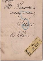 Österreich - 5 Kr. Portomarke Dienst-Einschreibebrief Jicin - Prag 1895