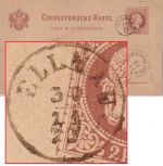 Österreich - Elmau 30/11 77 kl. Fingerhut-K1 2 Kr. Ganzsache n. Alzey