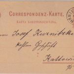 Österreich/Polen - Oswiecim 11/12 81 Fingerhut-K1 2 Kr. Ganzsache n. Kattowitz