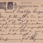 Österreich - 2 Kr. Ganzsache priv. Zudruck Budweis - Augsburg 1895