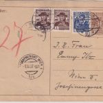 Österreich - 12g Adler Ganzsache+Zusatz Orts-Rohrpostkarte Wien 1937