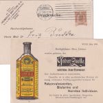 Österreich - 3 H. Privatganzsache "Guber Quelle" Drucksache Wien - Berlin 1906